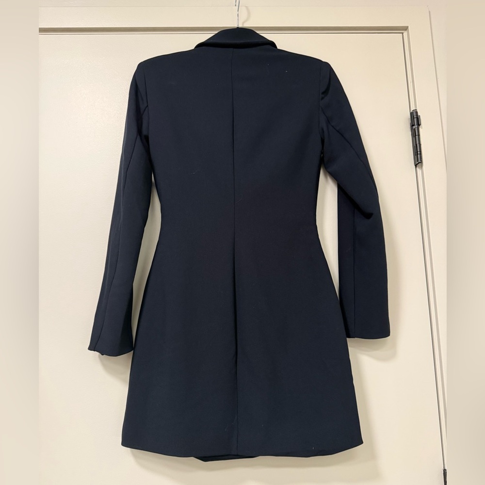 Abercrombie & Fitch Black Long Sleeve Blazer Dress Size XS - Picture 3 of 3